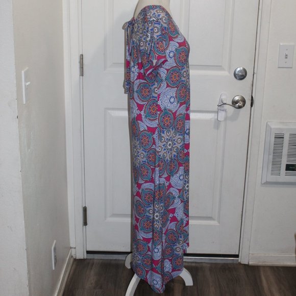 Chico’s MEDALLION CLUSTER-PRINT DRESS Women 1 US M/ 8 - Picture 9 of 12